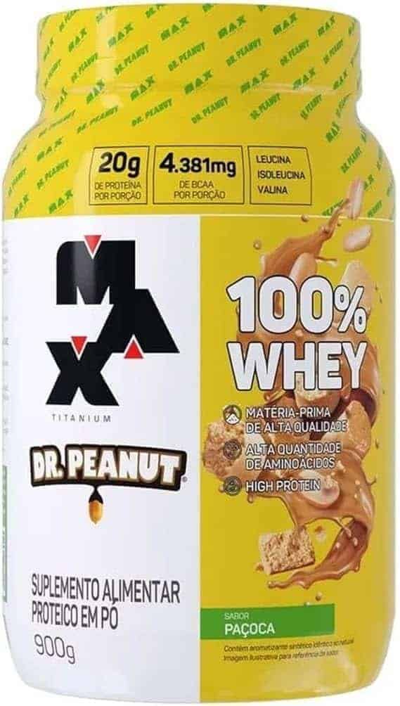 100-Whey-Max-Titanium-x-Dr.-Peanut-900g-Pacoca.jpg 100% Whey Max Titanium x Dr. Peanut (900g), Paçoca - Imagem 1