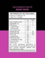 3VS Nutrition Pré-Workout Beast Burn 300g – Suplemento Pré-Treino Fórmula Única com Cafeína, Beta Alanina, L-Carnitina, Citrulina, Morosil® e Cúrcuma – 50 Doses 300gr Sabor Uva - Imagem 2