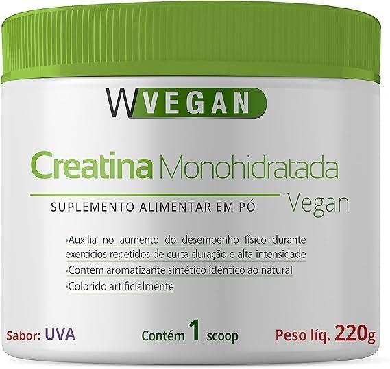 Creatina-220g-Sabor-Uva-220-gramas-WVegan.jpg Creatina 220g Sabor Uva 220 gramas WVegan - Imagem 1