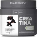 Creatina Monohidratada Creapure Em Pó 83 Doses Pote 250g Max Titanium