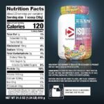 Dymatize ISO 100 WHEY PROTEIN BIRTHDAY CAKE PEBBLES 1.3LB 600G - Imagem 2