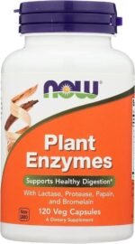 Enzimas Digestivas de Plantas 120 cápsulas - NOW
