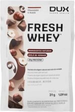 Fresh Whey Protein - Chocolate e Avelã Sachê 31g - 20g de Proteínas por Porção - Suplementos Naturais, Suplementação Treino Academia, Ganho Muscular Hipertrofia - DUX HUMAN HEALTH
