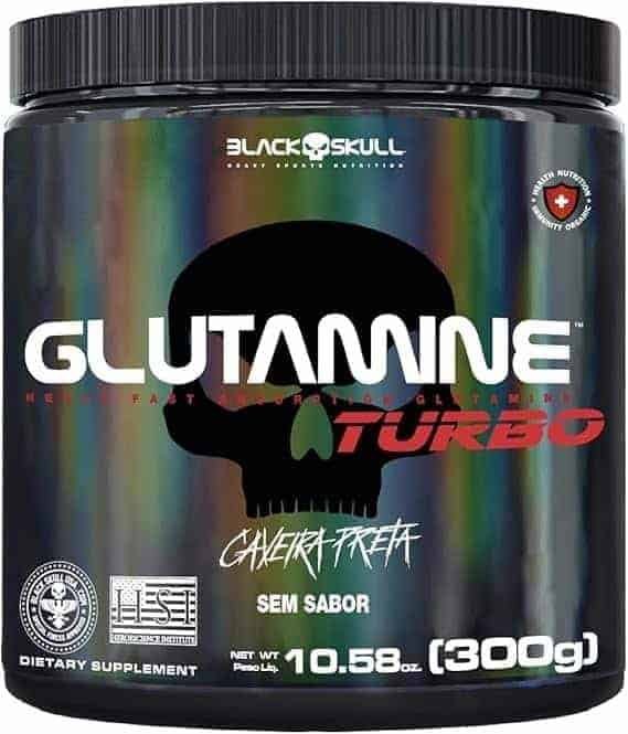 Glutamine-Turbo-300G-Black-Skull.jpg Glutamine Turbo 300G, Black Skull - Imagem 1