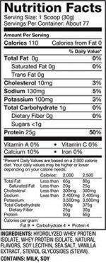 ISO 100 - 100% Hidrolyzed Stevia (2,3kg) - Sabor Natural Baunilha, Dymatize Nutrition - Imagem 4