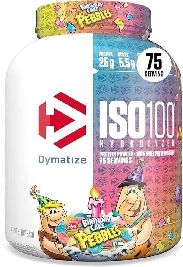 ISO-100-Hydrolyzed-2.3kg-Dymatize-Nutrition-Birthday-Cake.jpg ISO 100 Hydrolyzed 2.3kg Dymatize Nutrition - Birthday Cake - Imagem 1