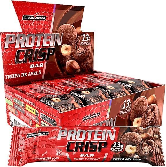 Integralmedica-Barra-de-Proteina-Whey-Protein-Crisp-Bar-Trufa-Avela-Snack-Proteico-Pre-e-Pos-Treino-Display-com-12-Unidades.jpg Integralmedica - Barra de Proteína Whey Protein Crisp Bar Trufa Avelã - Snack Proteíco - Pré e Pós-Treino - Display com 12 Unidades - Imagem 1