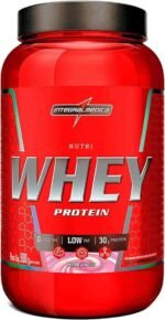 Integralmédica Nutri Whey Protein Morango – Pote de 900 g - Super Mass Gainer