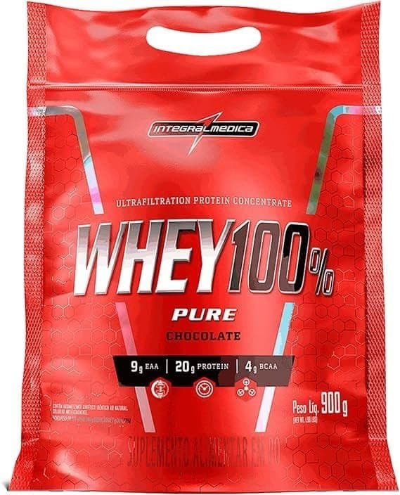 Integralmedica-Whey-Protein-Concentrado-Chocolate-100-Pure-21g-de-Proteina-por-Scoop-Suplementacao-Alimentar-Pos-Treino-Formula-Enriquecida-com-BCAAs-Pouch-900g.jpg Integralmédica - Whey Protein Concentrado Chocolate 100% Pure - 21g de Proteína por Scoop, Suplementação Alimentar Pós-Treino, Fórmula Enriquecida com BCAAs - Pouch 900g - Imagem 1