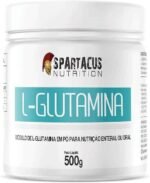 L-Glutamina 100% Pura Isolada 500g Recuperação Muscular Suplemento Alimentar em Pó Zero Açúcar Sem Glúten Alta Pureza Spartacus Nutrition