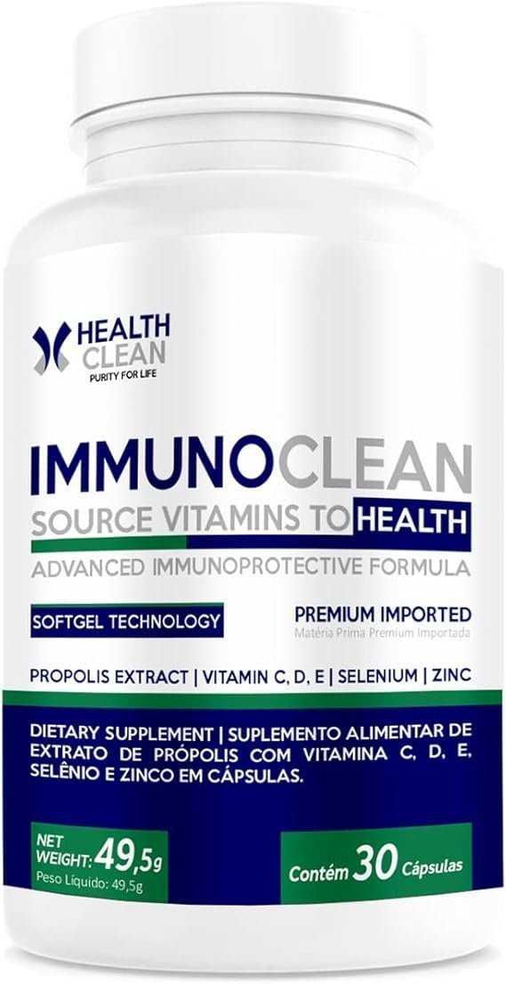 Multivitaminico-Immunoclean-30-Capsulas-Health-Clean.jpg Multivitamínico Immunoclean - 30 Cápsulas - Health Clean - Imagem 1