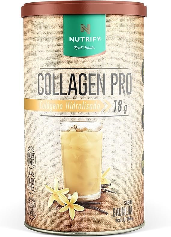 Nutrify-Colageno-Collagen-Pro-Baunilha-450g.jpg Nutrify - Colágeno Collagen Pro - Baunilha - 450g - Imagem 1