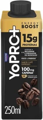 Pack YoPRO Bebida Láctea Energy Boost UHT Café Expresso 15G de Proteínas 250ml - 24 Unidades - Imagem 3