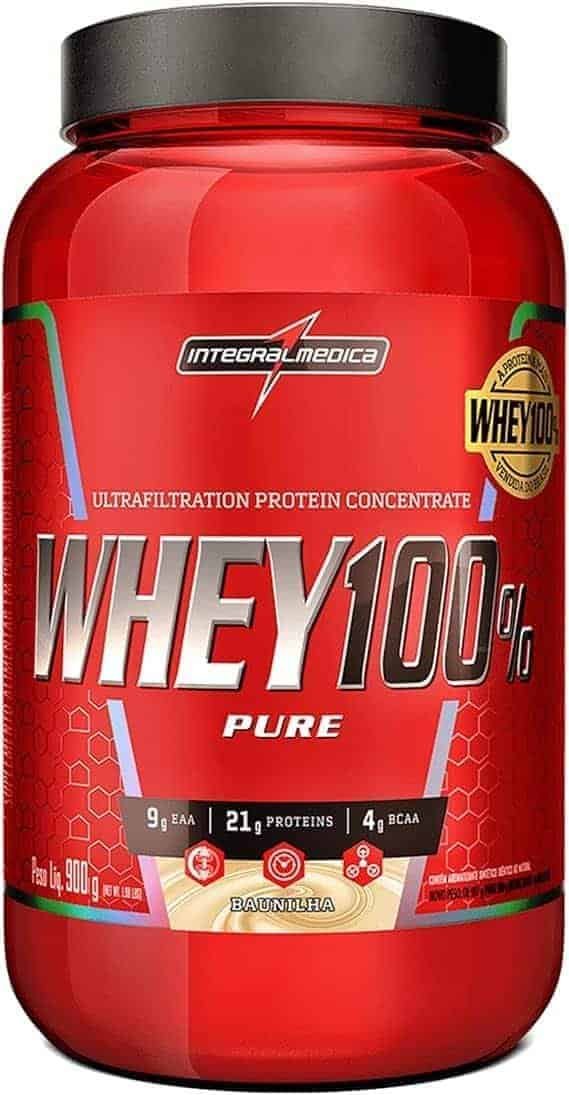 Proteina-Concentrada-IntegralmedicaWhey-100-Pure-Baunilha-900g-Pote.jpg Proteína Concentrada IntegralmedicaWhey 100% Pure Baunilha 900g Pote - Imagem 1