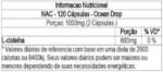 Suplemento Alimentar em Capsulas NAC de N-Acetil L-Cisteina 120 Capsulas de 500mg Ocean Drop - Imagem 2