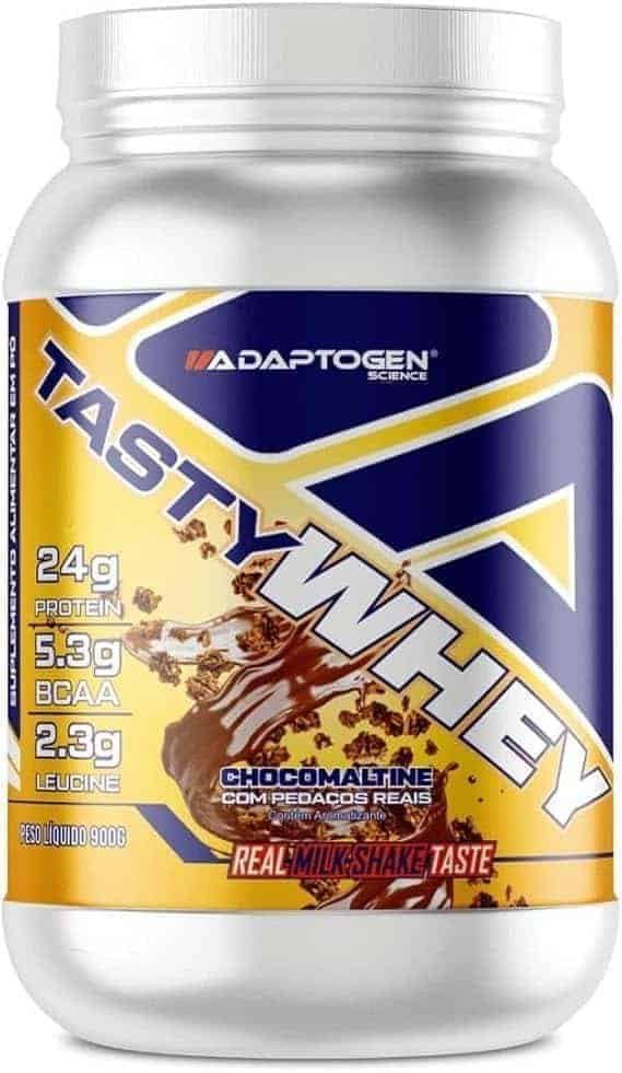 Tasty-Whey-900g-Chocomaltine.-Adaptogen.jpg Tasty Whey (900g), Chocomaltine., Adaptogen - Imagem 1