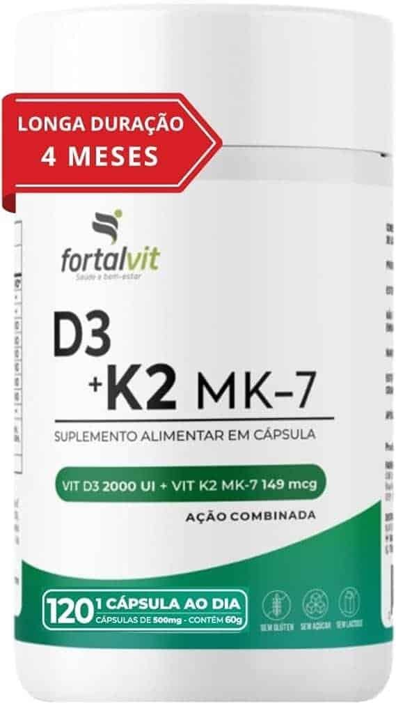 Vitamina-D3-K2-Longa-Duracao-4-Meses-Uso-2000UI-D3-149mcg-Vitamina-K2-MK-7-120-Capsulas-Fortalvit.jpg Vitamina D3 + K2 Longa Duração: 4 Meses Uso, 2000UI D3, 149mcg Vitamina K2 MK-7, 120 Cápsulas, Fortalvit - Imagem 1