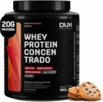 Whey Protein Concentrado Cookies Pote 450g – Contribui para o Ganho Muscular Hipertrofia – Dux Human Health
