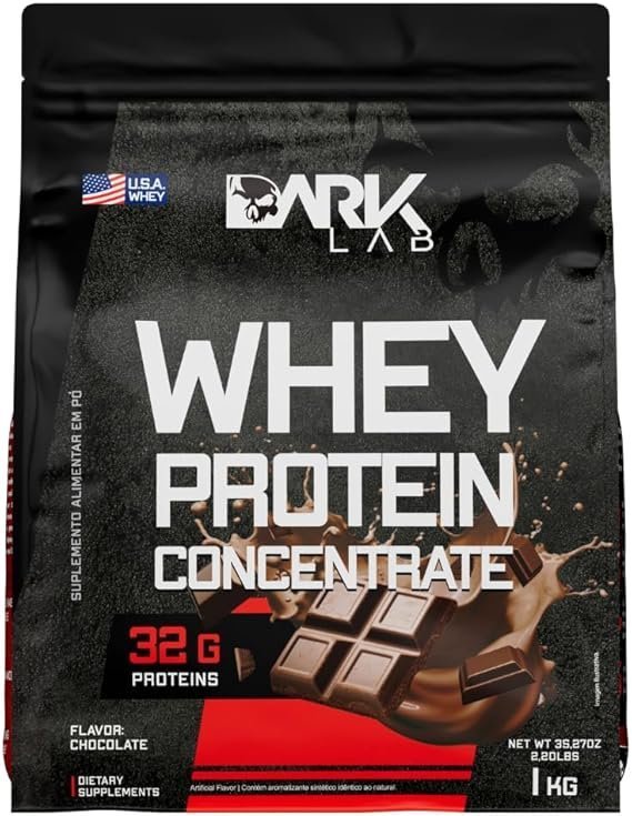 Whey-Protein-Concentrado-Dark-Lab-1kg-Chocolate-Ganho-de-Massa-Muscular.jpg Whey Protein Concentrado Dark Lab, 1kg, Chocolate, Ganho de Massa Muscular - Imagem 1