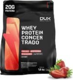 Whey Protein Concentrado Morango Refil 1.8kg – Contribui Para o Ganho Muscular Hipertrofia – Dux Human Health